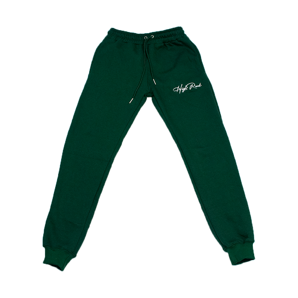 Signature Joggers (Forest Green/ White)