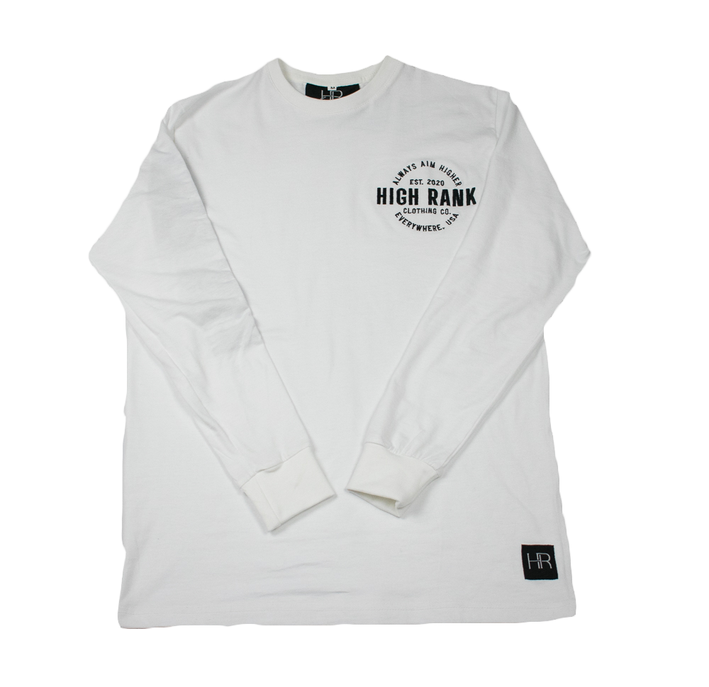 Superior Long Sleeve T-Shirt White/ Black